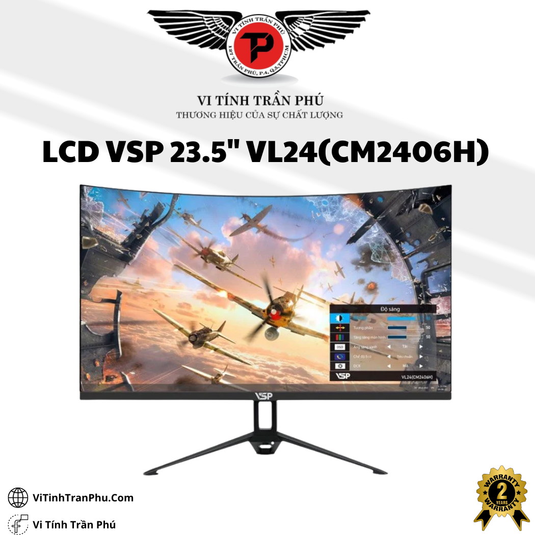 Màn hình cong 24inch VL24(CM2406H) NEW FULL BOX